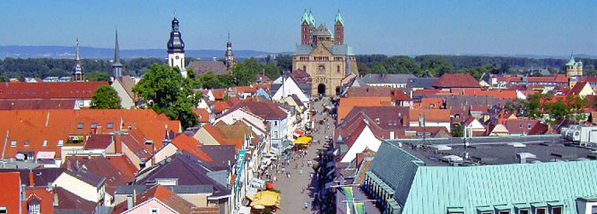 Speyer, Panorama mit Dom